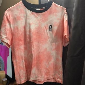 Short sleeve tie dye crop top